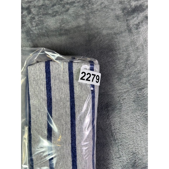 90s HRLA San Francisco Striped Long Sleeve Shirt Gray Blue XL Classic Preppy‎ - Picture 8 of 8